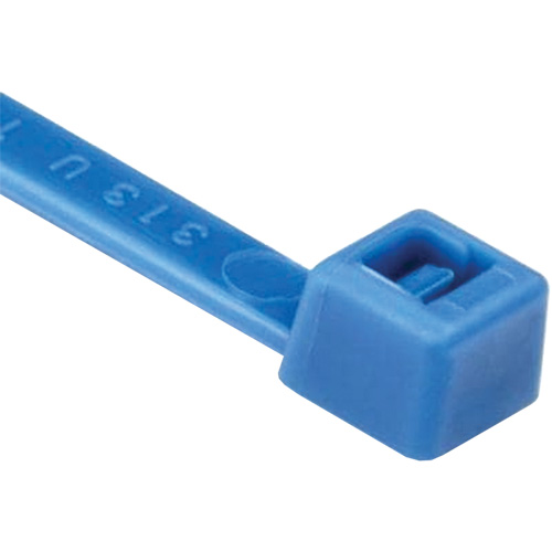 T Series Cable Ties, 8" Long, 50 lbs. Tensile Strength, Blue Dufferin Supply