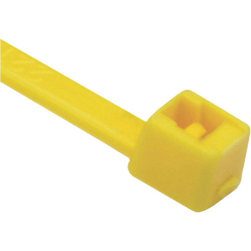 T Series Cable Ties, 8" Long, 50 lbs. Tensile Strength, Yellow Dufferin Supply