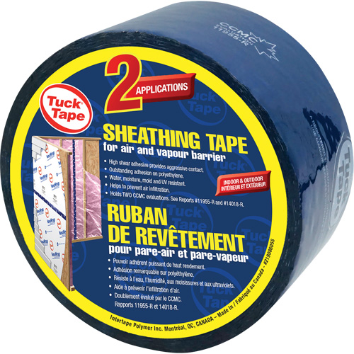 Ruban de rev&ecirc;tement pour entrepreneurs, 60 mm (2-3/8") x 0,0 m (0,0'), Bleu Dufferin Supply
