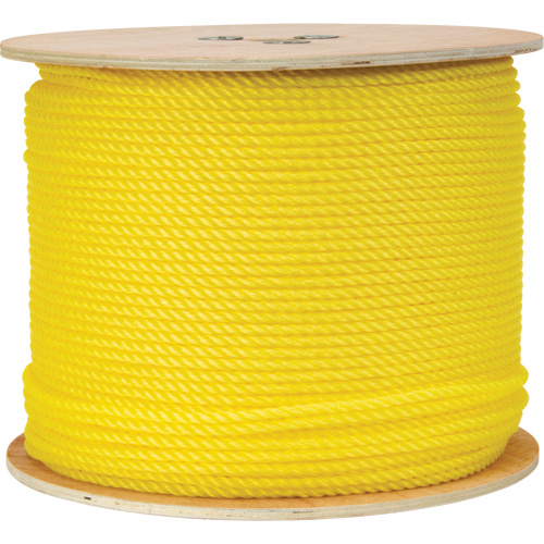 Corde jaune tress&eacute;e 1/4", Polypropyl&egrave;ne, 1300' Dufferin Supply