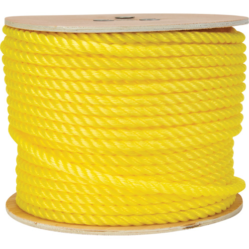 Corde jaune tress&eacute;e 1/2", Polypropyl&egrave;ne, 335' Dufferin Supply
