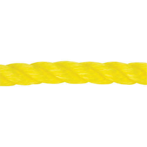 Corde jaune tress&eacute;e 1/2", Polypropyl&egrave;ne, 335' Dufferin Supply