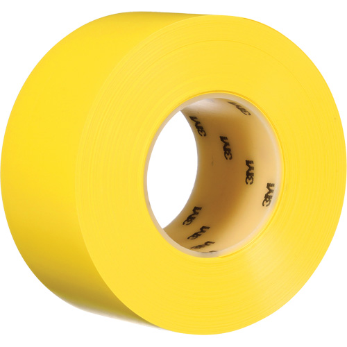 Durable Floor Marking Tape 971, 3" x 108', Vinyl, Yellow Dufferin Supply
