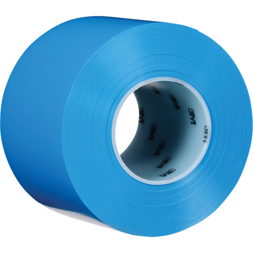 Durable Floor Marking Tape 971, 4" x 108', Vinyl, Blue Dufferin Supply