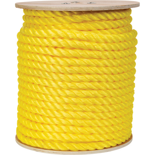 Corde jaune tress&eacute;e, Polypropyl&egrave;ne, 300' Dufferin Supply