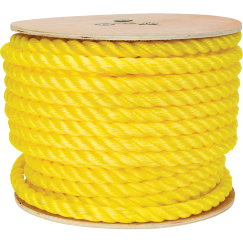 Corde jaune tress&eacute;e, Polypropyl&egrave;ne, 144' Dufferin Supply