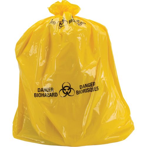 Waste Bags, Bio-Hazard, 60" L x 36" W, 6 mils Dufferin Supply