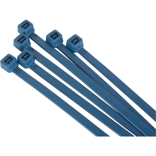 Metal Detectable Cable Ties, 15" L, 120 lbs. Tensile Strength Dufferin Supply