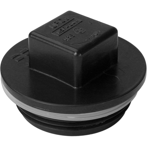 Threaded Plug, Cleanout, 1-1/4" Dia., Plastic Dufferin Supply
