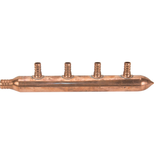 Four Branch Manifold, 3/4" Dia., Copper Dufferin Supply