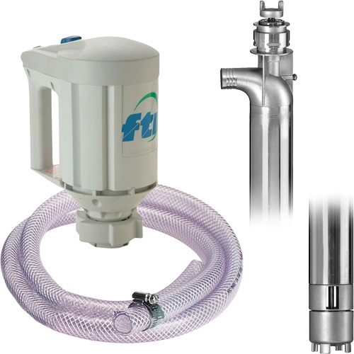 PFS-40 Drum Pump Kit with M3V Motor, Stainless Steel Dufferin Supply