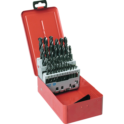 Jobber Length Drill Set, 11 Pieces, High Speed Steel Dufferin Supply