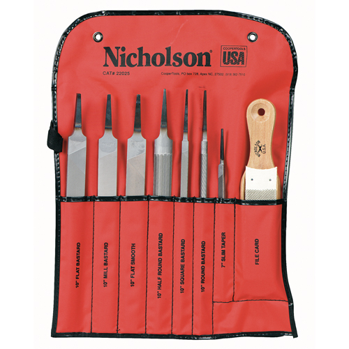 8-Piece Machinist File Set, 8 Pcs Dufferin Supply