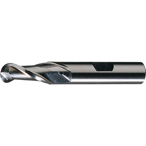 Centre Cutting Ball Nose Single End Finishers, 1" Dia., 2 Flutes, High Speed Steel Dufferin Supply