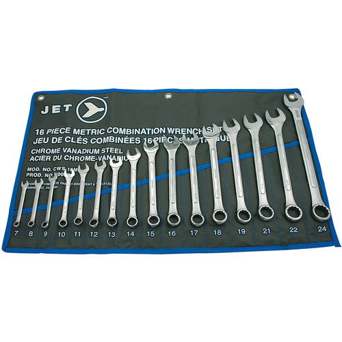CWS-16M Raised Panel Wrench Set, Combination, 16 Pieces, Metric Dufferin Supply