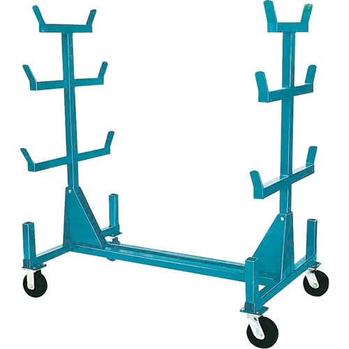 Mobile Pipe & Bar Racks, Steel, 34" W x 61" D x 58" H, 1000 lbs. Capacity Dufferin Supply