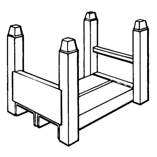 Supports empilables mobiles, 12" la x 16" p, Capacit&eacute; de 2500 lb Dufferin Supply