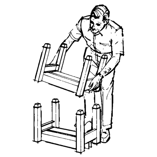 Supports empilables mobiles, 12" la x 16" p, Capacit&eacute; de 2500 lb Dufferin Supply