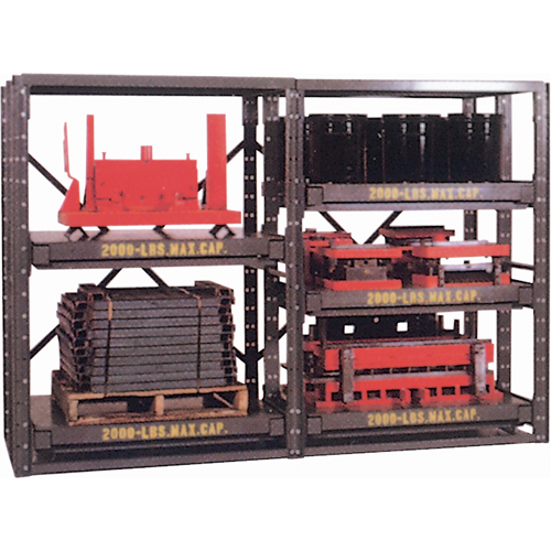 &eacute;tag&egrave;res E-Z Glide, Acier, &agrave; glissi&egrave;re, Capacit&eacute; 2000 lb, 48" la x 84,5" h x 48" p Dufferin Supply