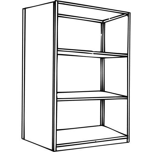 Interlok Shelving Unit, Steel, Boltless, 800 lbs. Capacity, 36" W x 76" H x 24" D Dufferin Supply