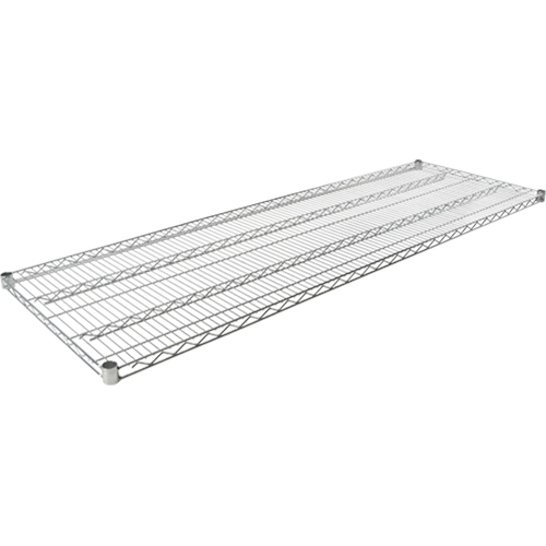 Wire Shelf for Heavy-Duty Chromate Wire Shelving, 60" W x 24" D, 600 lbs. Capacity Dufferin Supply