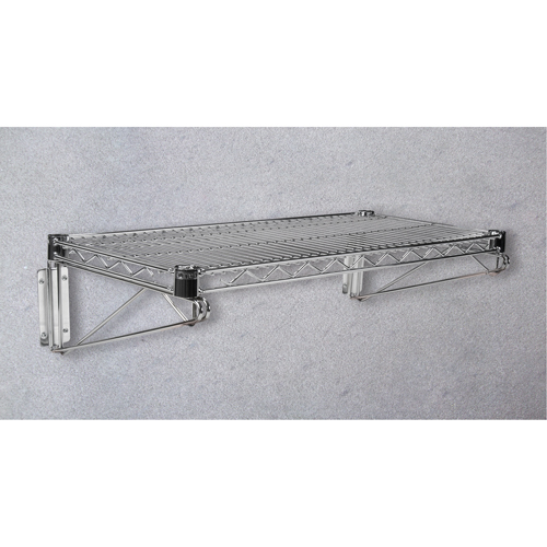 Tablette en treillis pour &eacute;tag&egrave;re robuste en treillis chromat&eacute;, 30" la x 14" p, Capacit&eacute; de 800 lb Dufferin Supply