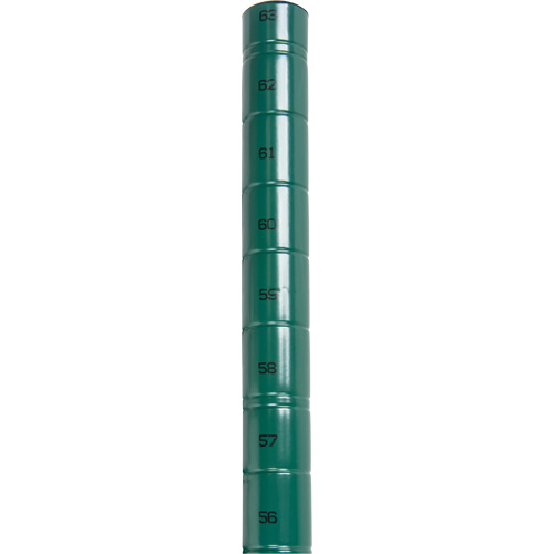 Heavy-Duty Green Epoxy Finish Wire Shelving Post Dufferin Supply