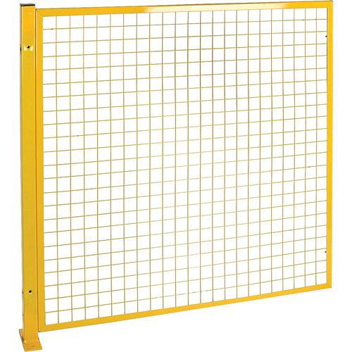 Mesh Style Perimeter Guard, 4' H x 4' W, Yellow Dufferin Supply