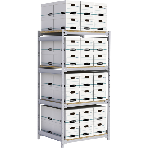 &eacute;tag&egrave;re-classeur de grande largeur, Acier, 4 Tablettes, 42" la x 32" p x 84" h Dufferin Supply