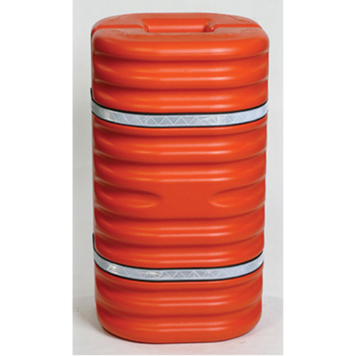 Column Protector, 10" Inside Opening, 24" L x 24" W x 42" H, Orange Dufferin Supply