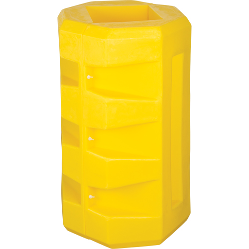 Protecteurs de colonne, Ouverture int&eacute;rieure 18-1/4" x 18-1/4", 30" lo x 30" la x 38-1/2" h, Jaune Dufferin Supply