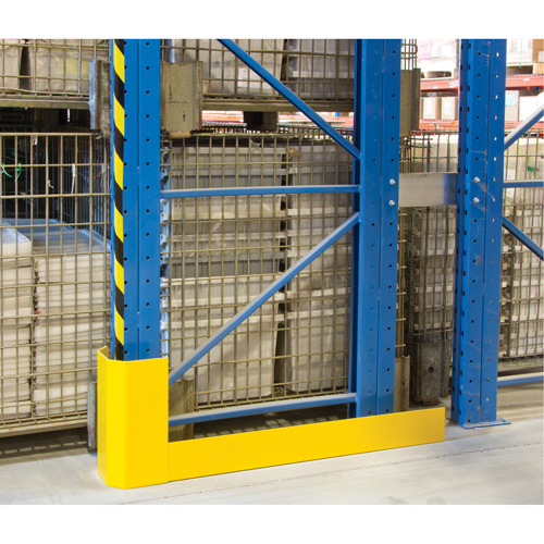 Racking Aisle Protectors, 3" W x 56" L x 16" H, Safety Yellow Dufferin Supply
