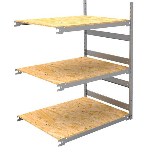 Wide Span Record Storage Shelving, Steel, 3 Shelves, 42" W x 32" D x 60" H, Add-On Kit Dufferin Supply