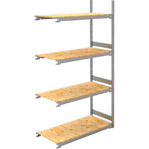 &eacute;tag&egrave;re-classeur de grande largeur, Acier, 4 Tablettes, 42" la x 18" p x 84" h, Ensemble Ajout Dufferin Supply