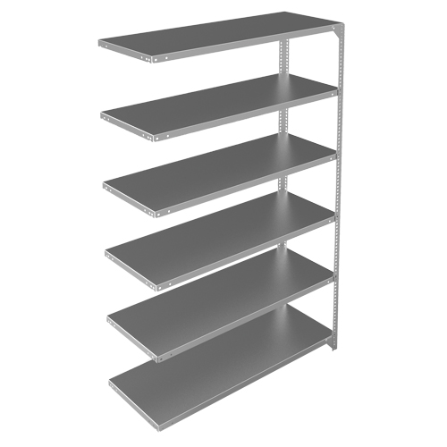 &eacute;l&eacute;ment de rayonnage, Acier galvanis&eacute;, Montant &agrave; fente, Capacit&eacute; 275 lb, 48" la x 72" h x 18" p Dufferin Supply