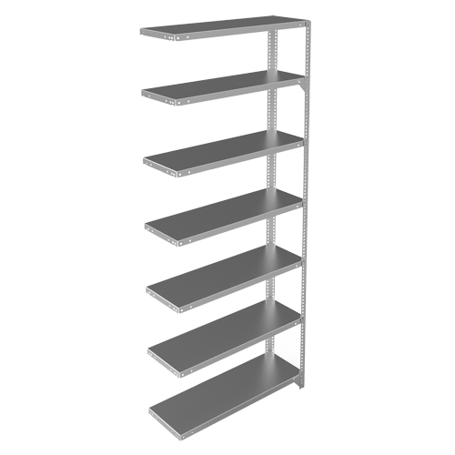 &eacute;l&eacute;ment de rayonnage, Acier galvanis&eacute;, Montant &agrave; fente, Capacit&eacute; 400 lb, 36" la x 84" h x 12" p Dufferin Supply