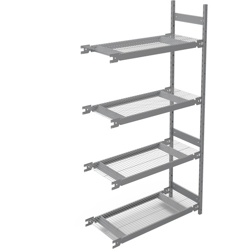 &eacute;tag&egrave;re de grande largeur, Acier, Sans boulons, Capacit&eacute; 1340 lb, 42" la x 84" h x 18" p Dufferin Supply