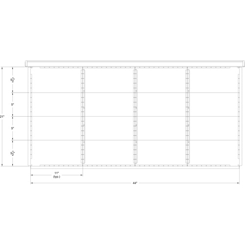 Cabinet d'entreposage &agrave; tiroirs int&eacute;gr&eacute; Interlok Dufferin Supply