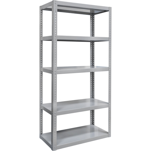 Heavy-Duty Shelving, Steel, Bolted, 3000 lbs. Capacity, 36" W x 72" H x 24" D Dufferin Supply