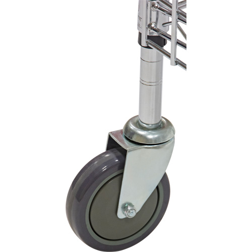 Security Cart, Chrome Plated, 60" x 69" x 24", 500 lbs. Capacity Dufferin Supply