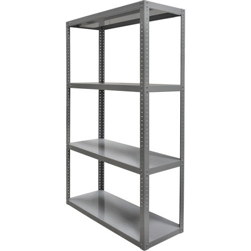 Heavy-Duty Shelving, Steel, Bolted, 3000 lbs. Capacity, 36" W x 72" H x 18" D Dufferin Supply