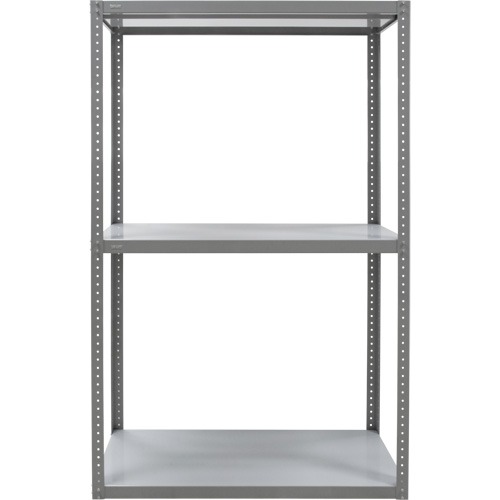 Heavy-Duty Shelving, Steel, Bolted, 3000 lbs. Capacity, 36" W x 72" H x 18" D Dufferin Supply