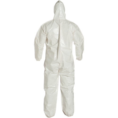 Tychem&reg; 4000 Coveralls, Large, White Dufferin Supply