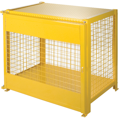 Armoires pour cylindres &agrave; gaz, nbre de bouteilles: 6, 44" , 30" , 37" , Jaune Dufferin Supply