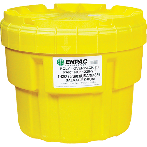 Poly-Overpack&reg; 20 Salvage Drum, 20 US gal., Stationary Dufferin Supply