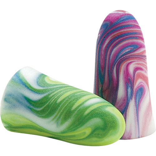 SparkPlugs&reg; Multi-Coloured Foam Earplugs, Bulk - Box Dufferin Supply
