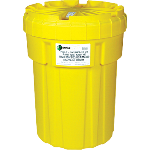 Barils de r&eacute;cup&eacute;ration Poly-Overpack 30, 30 gal. US, Stationnaire Dufferin Supply