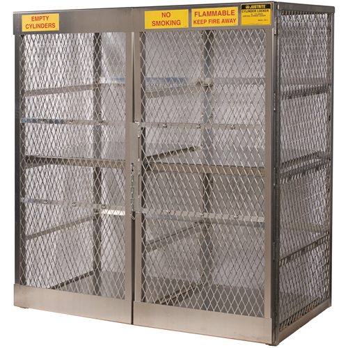 Armoires en aluminium pour bouteilles GPL, nbre de bouteilles: 16, 60" , 32" , 65" , Argent Dufferin Supply