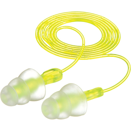 Bouchons d'oreilles r&eacute;utilisables &agrave; trois brides E-A-R, Avec cordon, Vrac - Sac en poly, 26 dB NRR, Taille unique Dufferin Supply