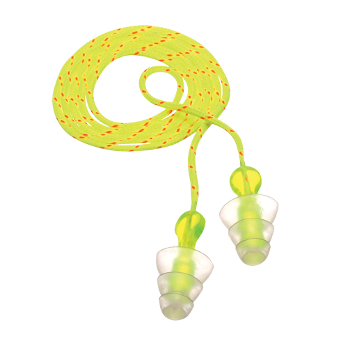 Bouchons d'oreilles r&eacute;utilisables &agrave; trois brides E-A-R, Avec cordon, Vrac - Sac en poly, 26 dB NRR, Taille unique Dufferin Supply